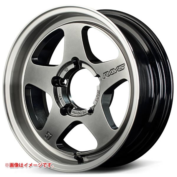 レイズ グラムライツ 57FR-X 5.5-16 グレイスシルバーリムDC QAZ