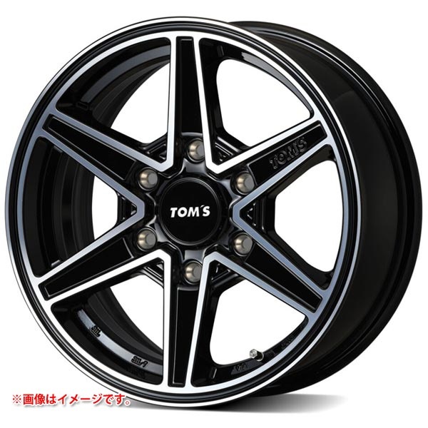 トムス TWC01 6.0-15 ダイヤモンドカットグロスブラック