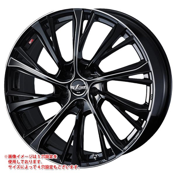 ウェッズ レオニス JG 8.0-19 ブラックSCマシニング BKSC