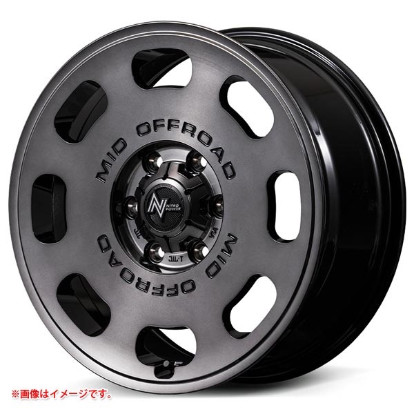 MID ナイトロパワー D8 パルサー 6.0-16 グロススモークマシンドフェイス GSM