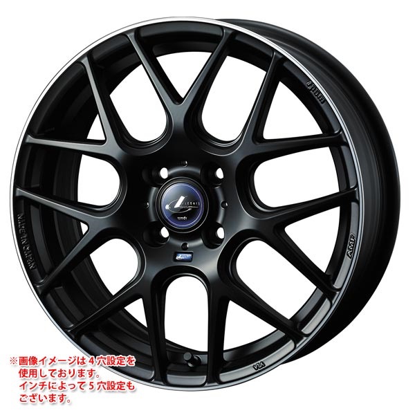 ウェッズ レオニス ナヴィア 06 4.5-15 マットブラックリムポリッシュMBP MBP