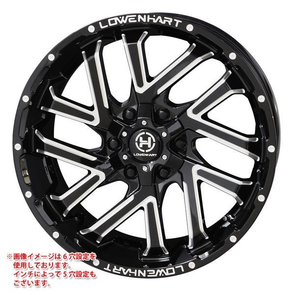 レーベンハート GXL206 8.5-20 グロスブラックミーリング