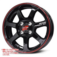 マルカサービス RMP レーシング R07 6.0-16 ブラックリムレッドライン