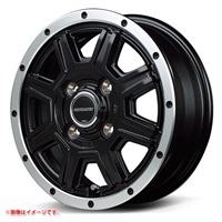 マルカサービス ロードマックス WF-8 4.0-12 セミグロスブラックフランジポリッシュ BK/FP