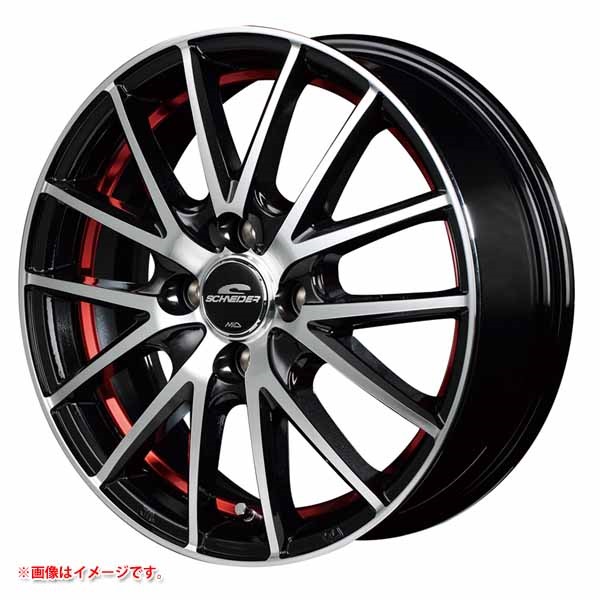 マルカサービス シュナイダー RX27 4.5-14 ブラックメタリックポリッシュアンダーカットレッドクリアー BMP/RED