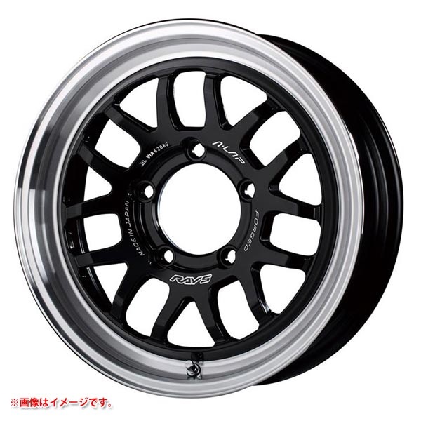 レイズ エーラップ 07X 7.0-18 ブラックリムDC BD