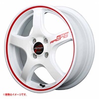 マルカサービス RMP レーシング R50 6.0-16 ホワイトリムレッドライン WHR