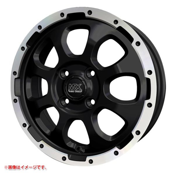 ホットスタッフ マッドクロスグレイス 4.5-14 セミグロスブラックリムポリッシュ GB/P