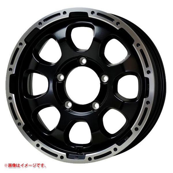 ホットスタッフ マッドクロスグレイス 5.5-16 セミグロスブラックリムポリッシュ GB/P