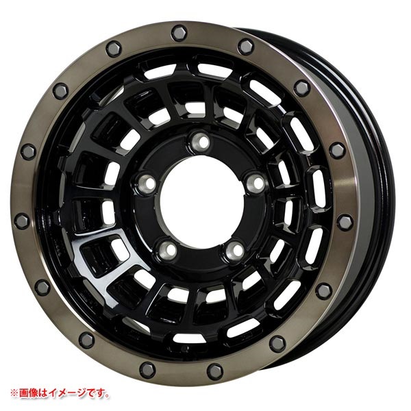 ホットスタッフ バークレイハードロック ローガン 6.0-15 ブラックリムポリッシュブロンズクリア BK/BRC