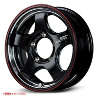 マルカサービス RMP レーシング R05HC 5.5-16 ブラックリムヴァーティカルポリッシュレッドライン B2R
