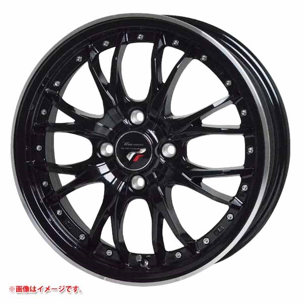 ホットスタッフ プレシャス HM-3 5.5-15 メタリックブラックリムポリッシュ MB/リムP