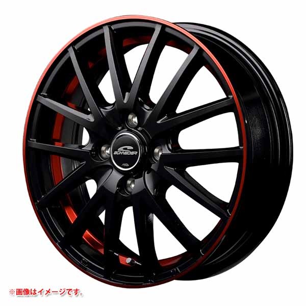 マルカサービス シュナイダー RX27 4.5-14 ブラックリムアンダーカットポリッシュレッドクリアー BK/リムUCPO/RED