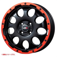 レアマイスター LMG CS-9 4.5-15 マットブラックレッドリム