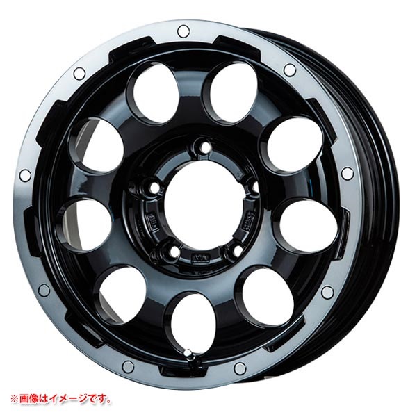 レアマイスター LMG CS-9 5.5-16 BKブラッククリアリム