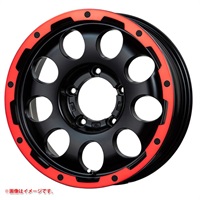 レアマイスター LMG CS-9 5.5-16 マットブラックレッドリム