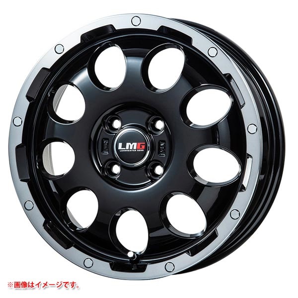 レアマイスター LMG CS-9 6.5-16 BKブラッククリアリム