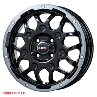 レアマイスター LMG MS-9W 4.0-12 BKブラッククリアリム