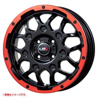 レアマイスター LMG MS-9W 4.0-12 マットブラックレッドリム