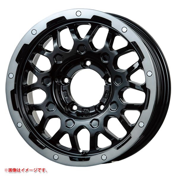 レアマイスター LMG MS-9W 5.5-16 BKブラッククリアリム