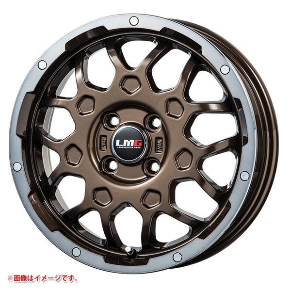 レアマイスター LMG MS-9W 6.5-16 ブロンズリムポリッシュ