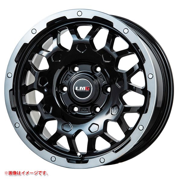 レアマイスター LMG MS-9W 7.5-17 BKブラッククリアリム