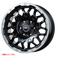 レアマイスター LMG MS-9W 7.5-17 BKブラッククリアリム