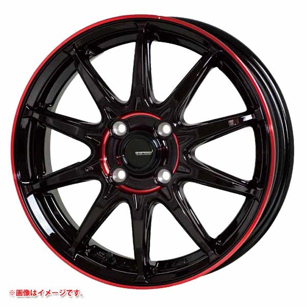 ホットスタッフ ジースピード P-05R 5.5-16 ブラックレッドクリア