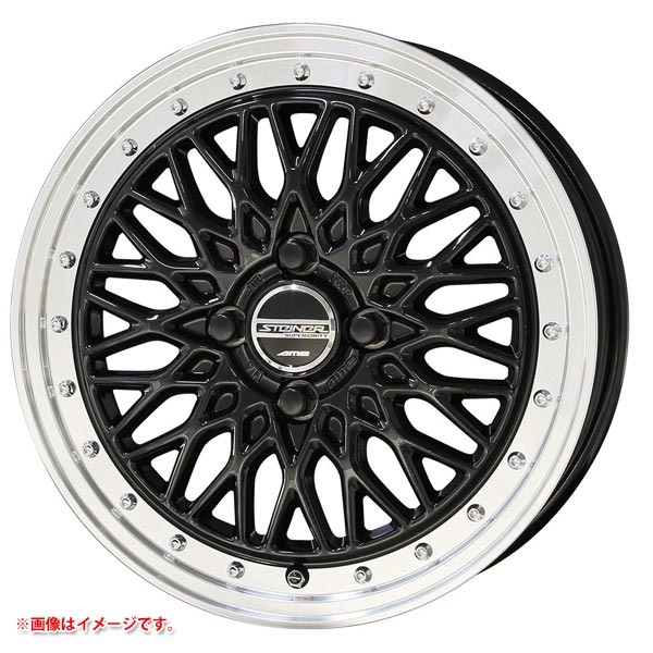 共豊 シュタイナー FTX 4.5-14 オニキスブラックリムポリッシュ