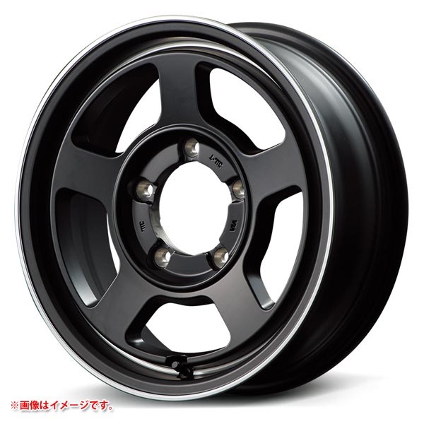 マルカサービス ガルシア シカゴ5 5.5-16 セミグロスブラックヴァーレイフランジポリッシュ SBP