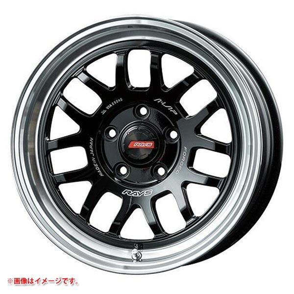 レイズ エーラップ 07X 7.0-16 ブラックリムDC BD
