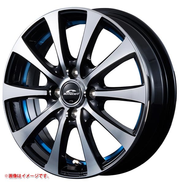 マルカサービス シュナイダー RX01 4.5-14 ブラックポリッシュアンダーカットブルー BP/BLU