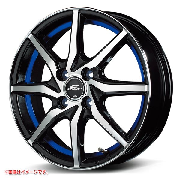 マルカサービス シュナイダー RX810 4.0-12 ブラックポリッシュアンダーカットブルー BP/BLU