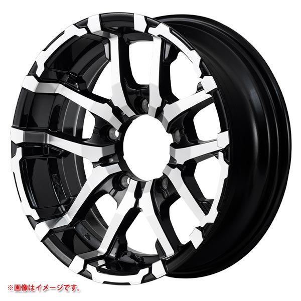 MID ナイトロパワー M26 クロスファング 5.5-16 ブラックメタリックミラーカット BMP