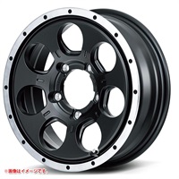 マルカサービス ロードマックス WO-7 5.5-16 セミグロスブラックフランジDC