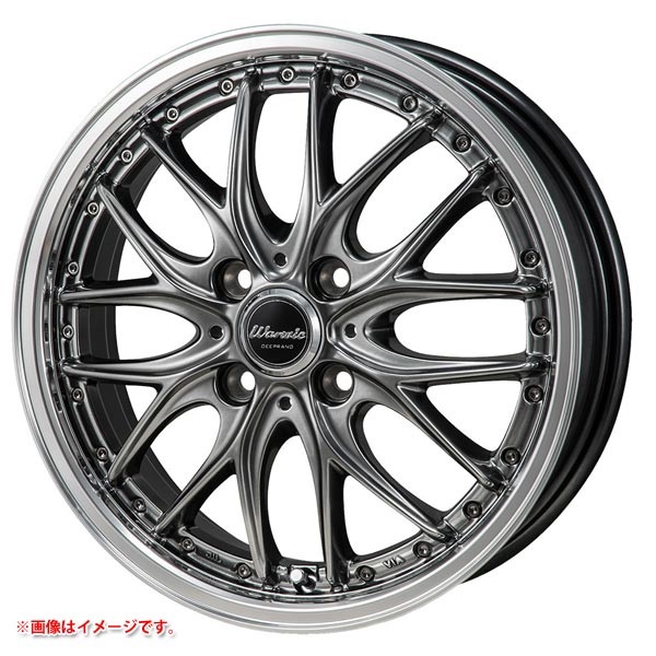 モンツァジャパン ワーウィック ディープランド 5.5-15 ハイパーブラックミラーカットポリッシュリム HB/MPR