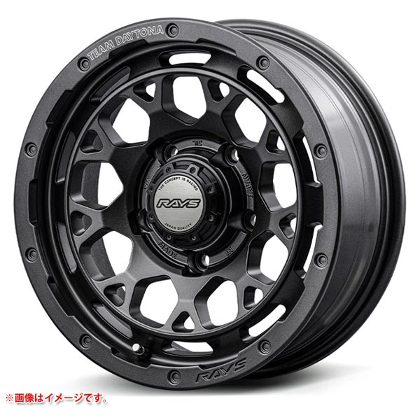 レイズ デイトナ M9+ スペックM 5.5-16 セミグロススーパーダークガンメタ AOJ