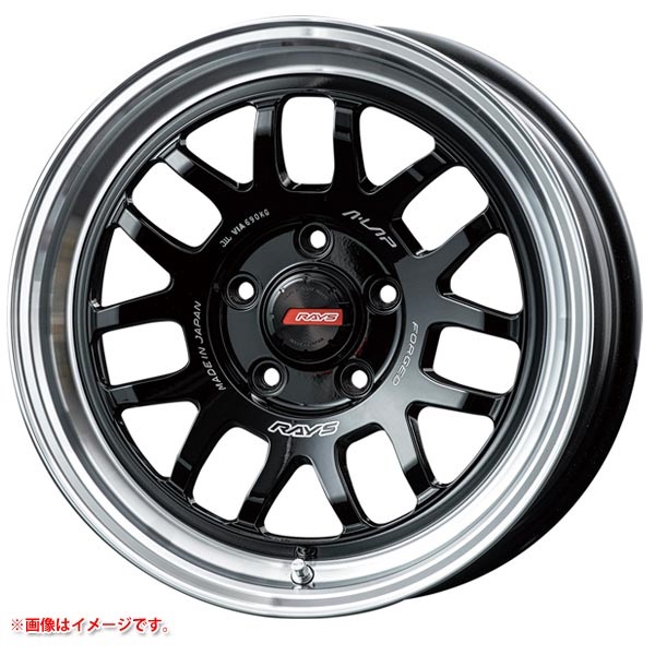 レイズ エーラップ 07X 7.0-17 ブラックリムDC BD