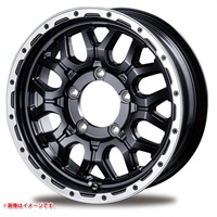 インターミラノ マッドバーン XR-800M 5.5-16 マットブラックリムポリッシュ MBK/RP