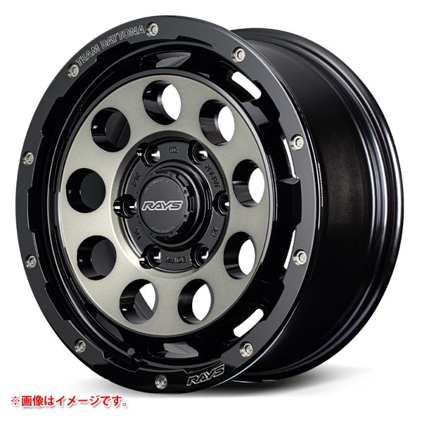 レイズ デイトナ D9 6.5-16 ブラックディスククリアスモーク BEL