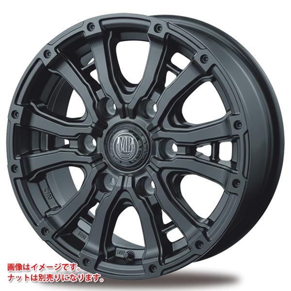 インターミラノ マッドバーン XR-600S 6.0-15 フラットブラック FBK