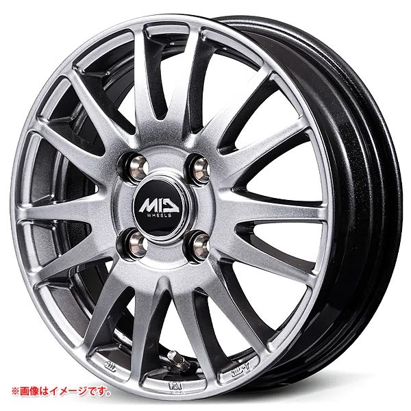 MID MIDホイールズ グリッド 4.0-13 メタリックグレー