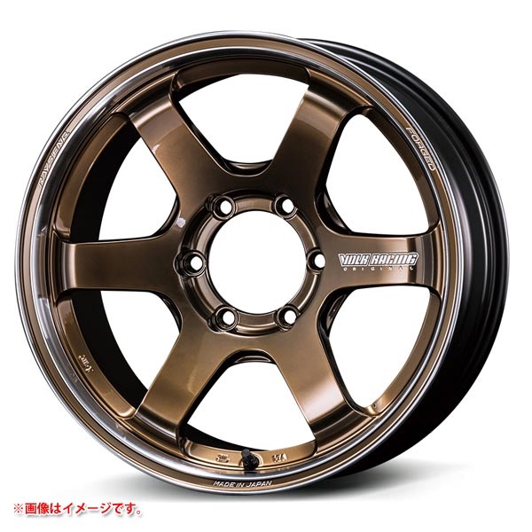 レイズ ボルクレーシング TE37SB ツアラー SR 6.5-17 シャイニングブロンズメタルリムDC SR