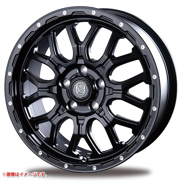 インターミラノ マッドバーン XR-800M 6.5-16 マットブラックピアス