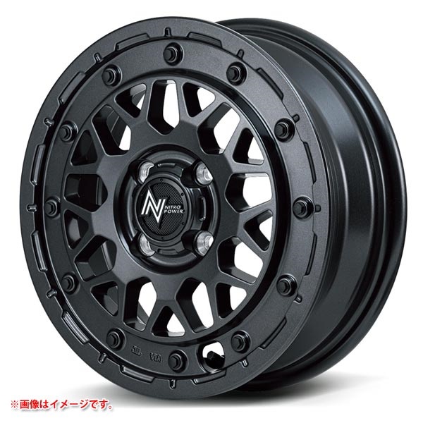 ナイトロパワー☆スティンガーM29☆モンスタタイヤ225/65R17☆中古品☆ MID ナイトロパワー M29 スティンガー 4.5-14 バレルブラック |タイヤ1